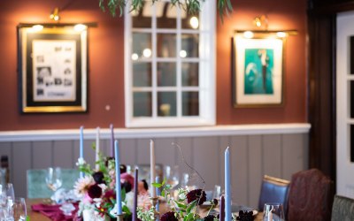 private dining Worsley Hall Pub wedding decor