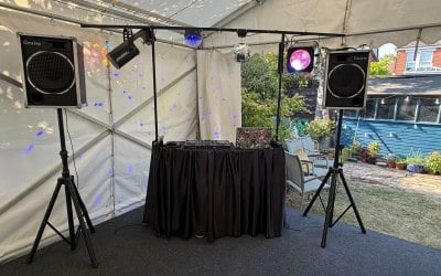 Speakers, Amp, Lights 