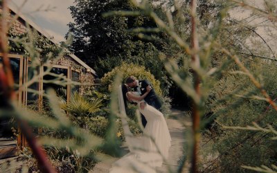 Dipped Kissing of Bride & Groom - Newton-By-The-Sea Northumberland