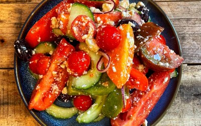 Our Greek Salad - Made with Heritage Tomatoes