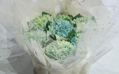 Hydrangea cupcake bouquet