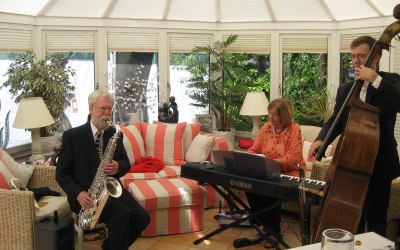 Playing in a conservatory