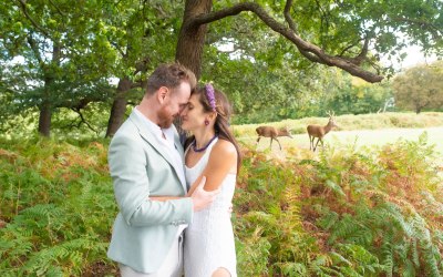 Adi and Nick ceremony Richmond park 