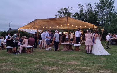 Guests enjoying the evening