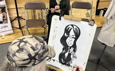 Comic Cons are great fun with caricatures.