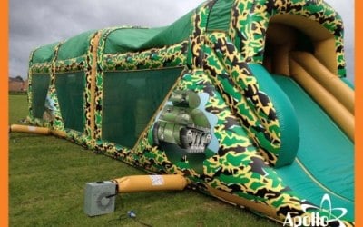 Army themed assault course for hire