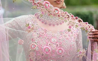 Bride on her wedding morning