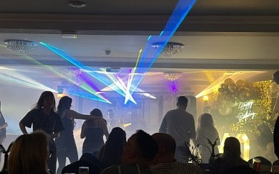 Laser Show at Hotel