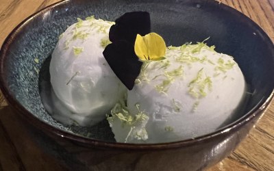 Coconut and lime sorbet 