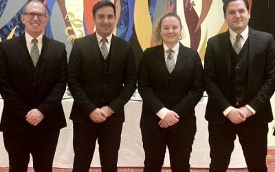 Our top-notch butlers at a Livery Hall