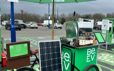 Branded coffee trike