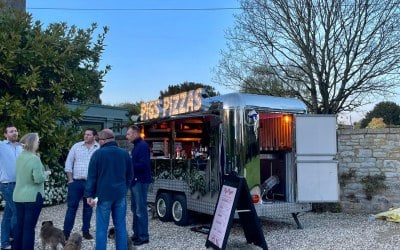 Porky the trailer at Bredon Manor