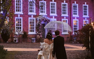 Home marquee wedding