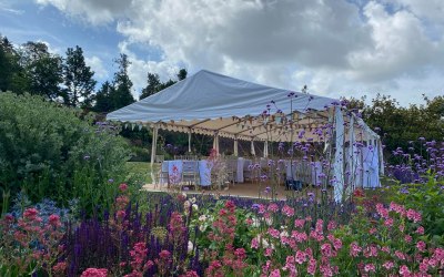 Bedecked wedding marquee hire