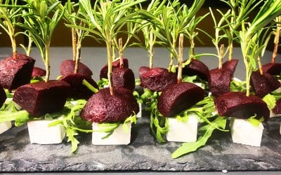 canapes: beetroot & feta skewers canapes: beetroot & feta skewers