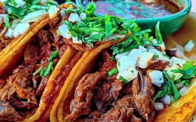 Birria Tacos with Consumé!