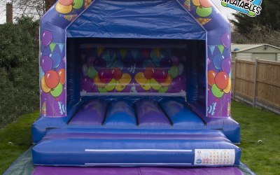 Purple/ Blue - Party Theme - Bouncy Castle - 12ft x 12ft