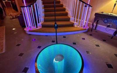 360 LED Infinity Photo Booth wedding