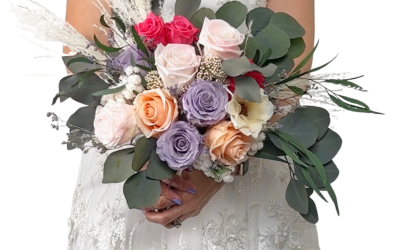 Bright bridal bouquet