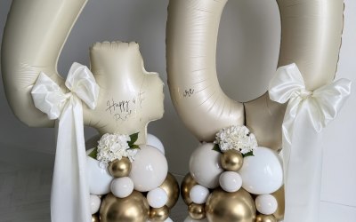 40th Balloons Stacks