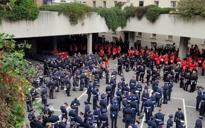 Some of The Military At the Queens Funeral