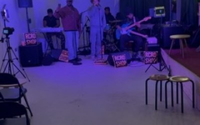 Provided sound equipment and live mixing for a live music event