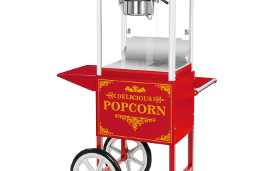 Hire this classic popcorn cart – hot, fresh, and full of fun for any event!