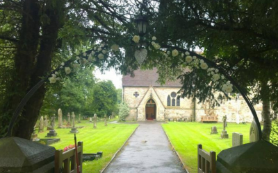 Church floral archway