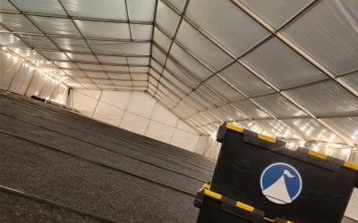 Large marquee for religious event in London