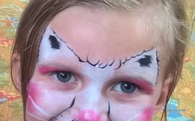Get Doodled Newquay Face Paint kitty cat
