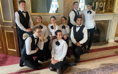 Silver service staff team at a Livery Hall 