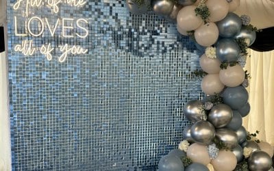 Celine Sequin Wall - Wedding Setup