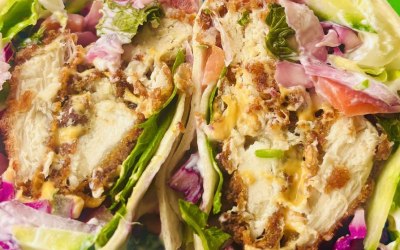 Chicken and Slaw Wraps