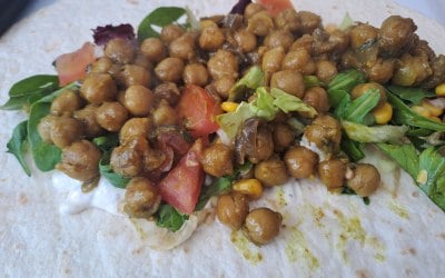 Nepalese Spiced Chickpea Wrap