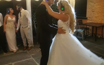 A first dance at a wedding