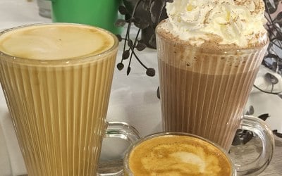 Flat White, Latte, Hot chocolate