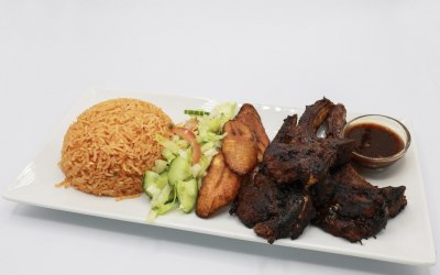 Jerk Lamb Chops Meal