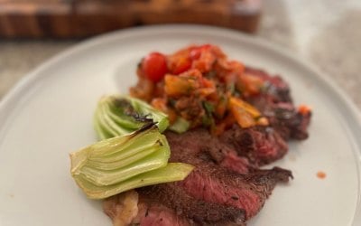 8oz rump kimchi salsa oak Choi 