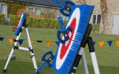 Plastic Axe Throwing, for indoor or outdoor use - fancy the real thing though and we can provided trained instructors and the real thing