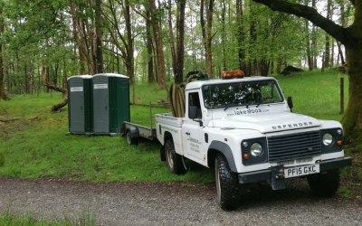Our 4x4 delivery vehicles can get your loos practically anywhere