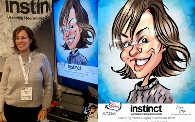 Ipad caricatures with screen and printing 