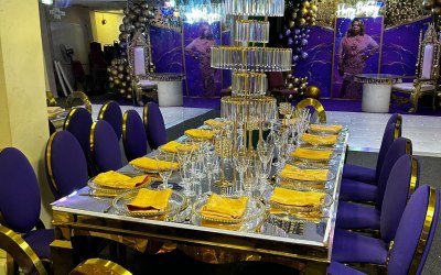 Dior chairs and VIP table