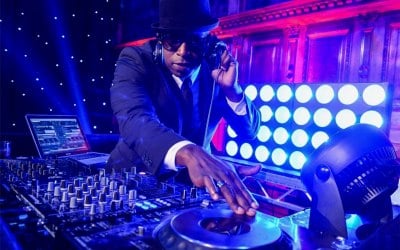 DJ Knight on the decks