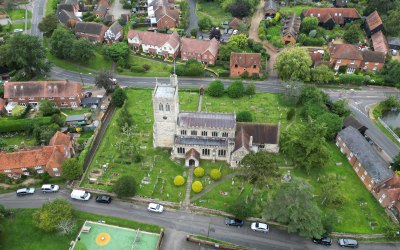 Aerial view of Church
