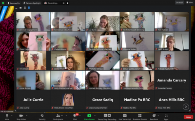 Online - Draw a cartoon emu with The British Red Cross