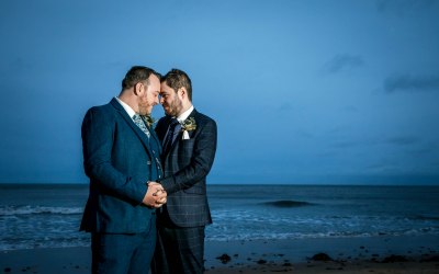 Beach sunset portraits