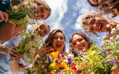 Bride and Bridesmaids Bride and Bridesmaids