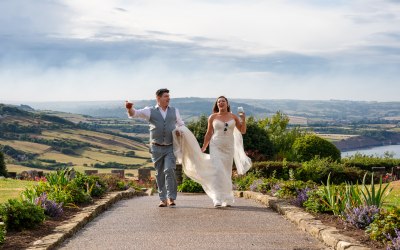 Bride and Groom coming back from our shoot Bride and Groom coming back from our shoot