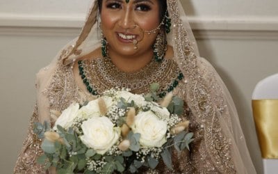 Bride at her reception
