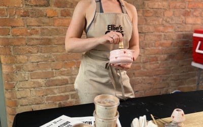 Whisking Matcha